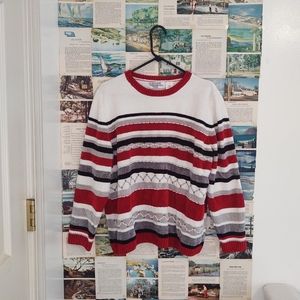 Alfred Dunner Striped Sweater